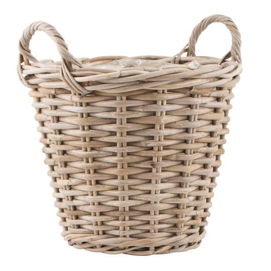 Ib Laursen - Kurv rattan m/plast indvendig (lille)