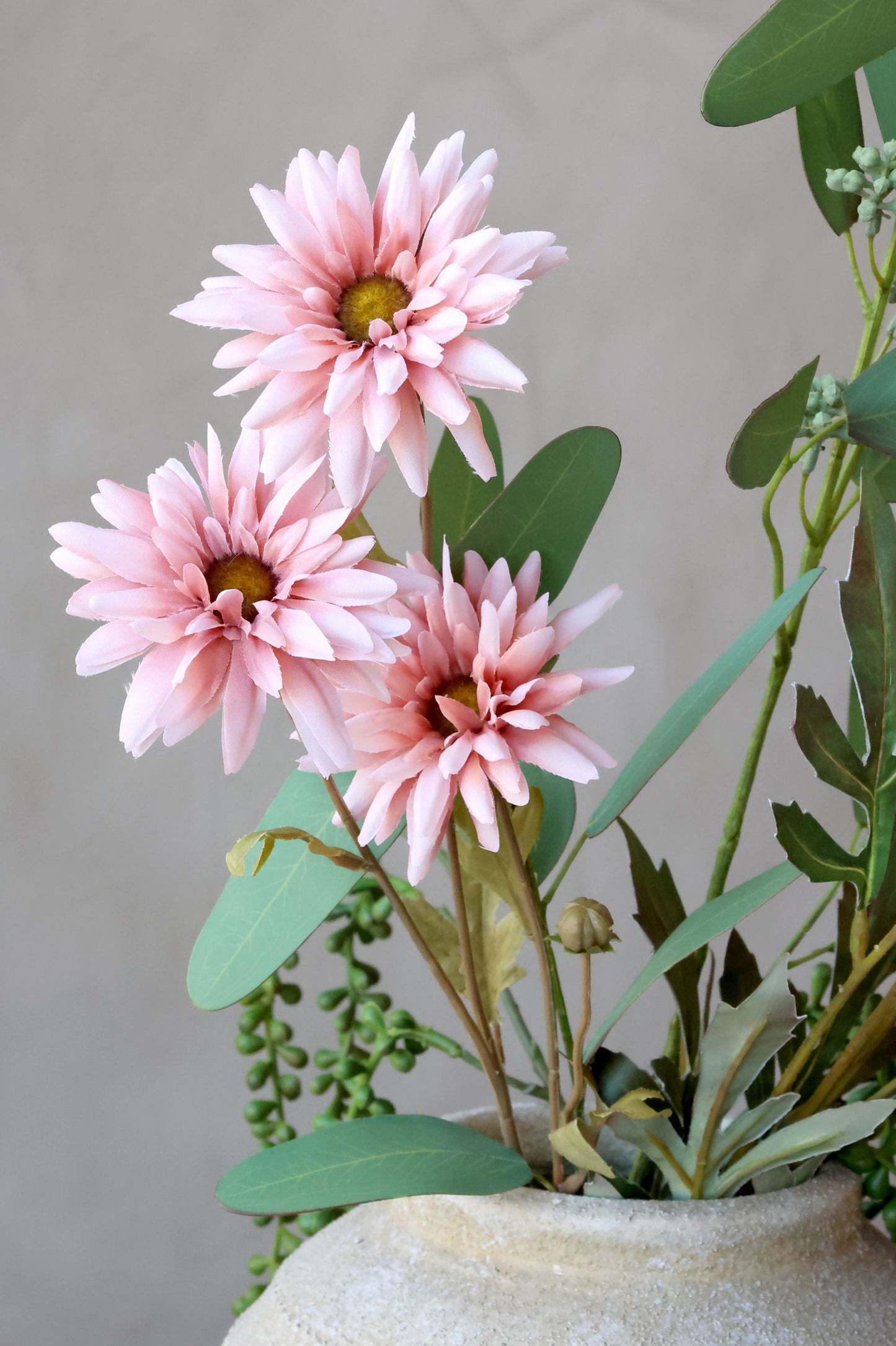 Fleur Krysantemum Rosa – Kunstig Blomst 60 cm