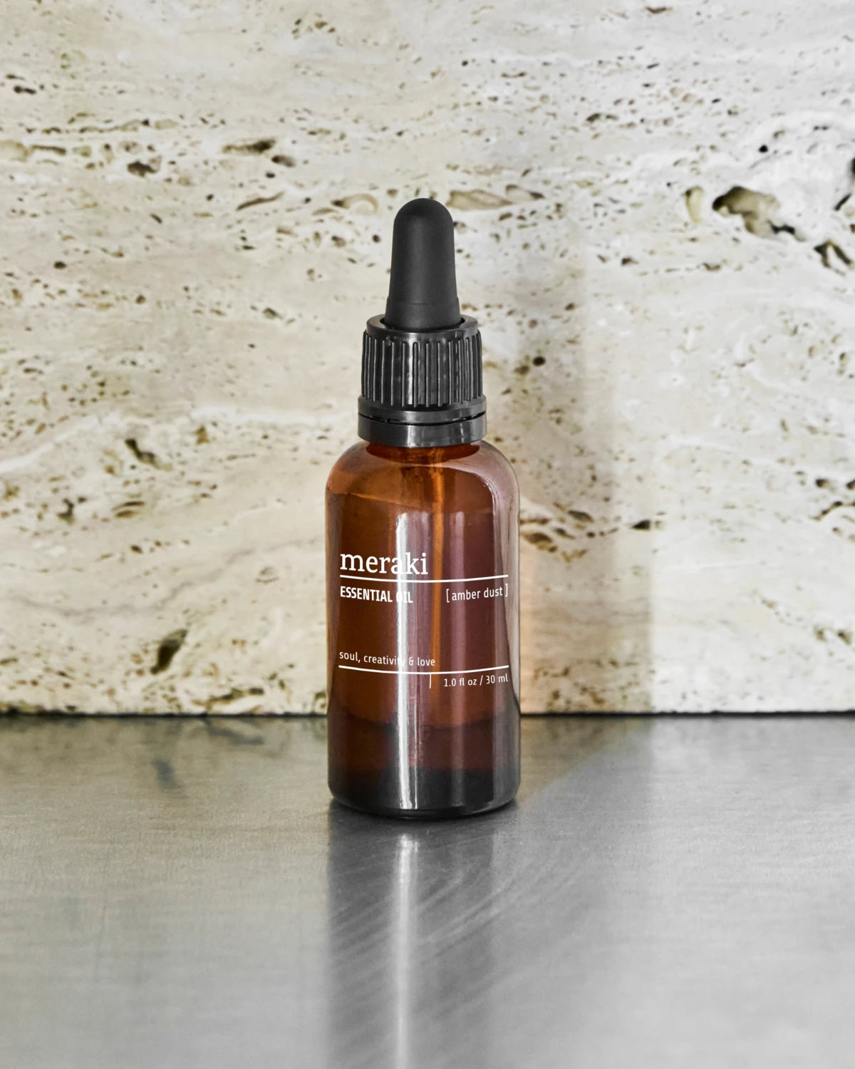 Meraki – Diffuser, MKLavastone & wood - Amber dust, 30 ml