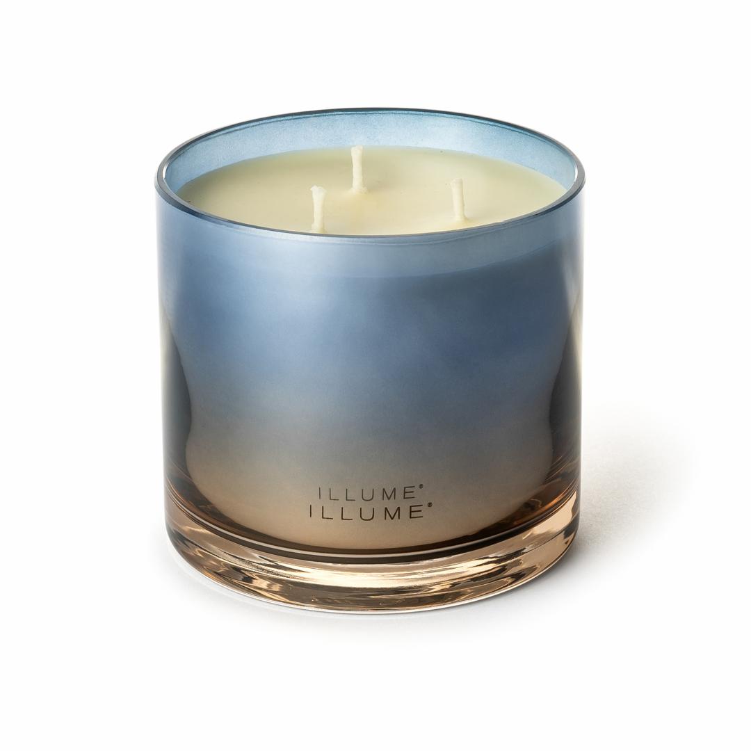 ILLUME Citrus Crush Duftlys i Glas 590 g Blå