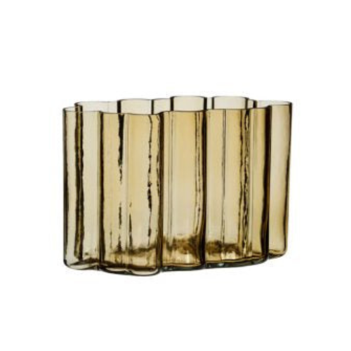 Umber Vase Amber – Slank mundblæst glasvase