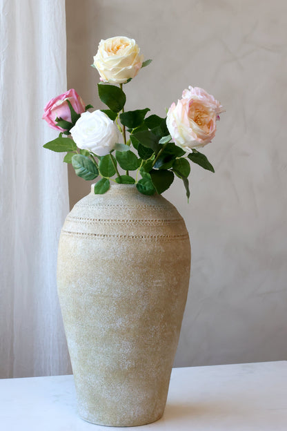 Fleur Rose Silk Touch – Creme kunstig rose