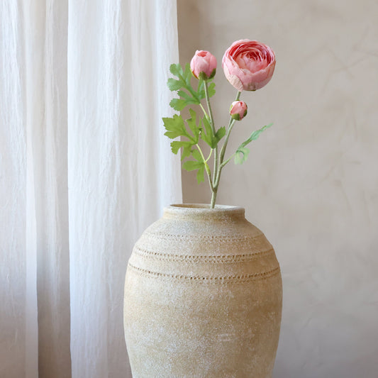 Fleur Ranunkel Silk Touch – Rosa kunstig blomst 52 cm