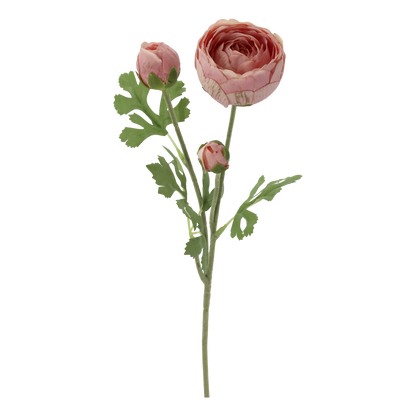 Fleur Ranunkel Silk Touch – Rosa kunstig blomst 52 cm