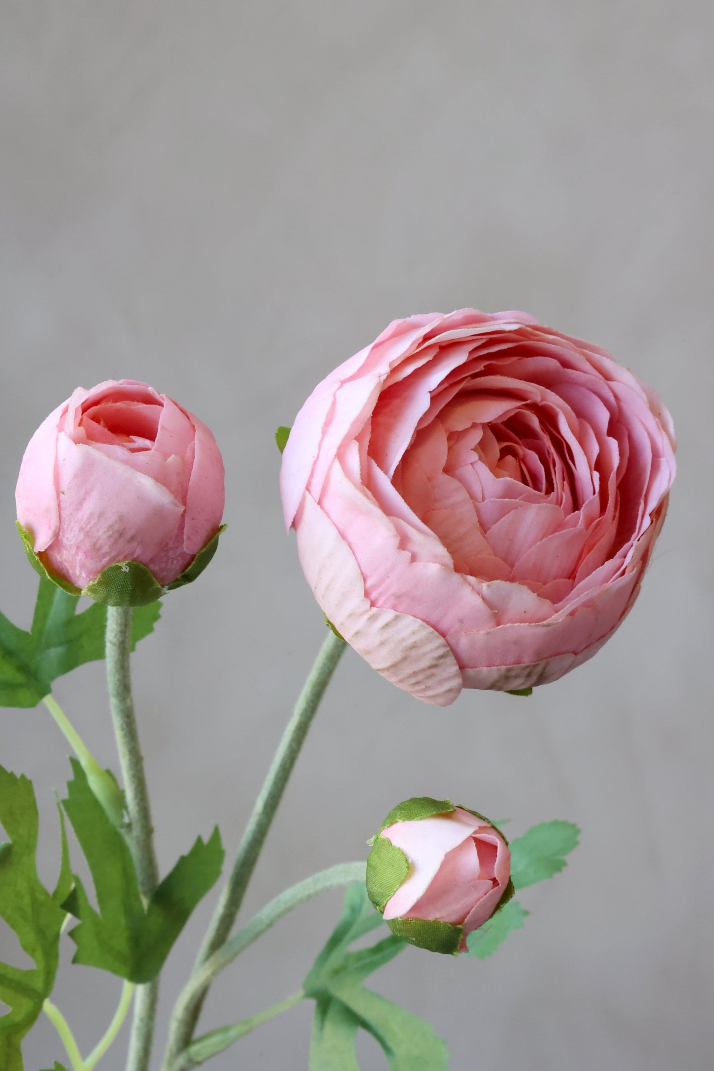Fleur Ranunkel Silk Touch – Rosa kunstig blomst 52 cm