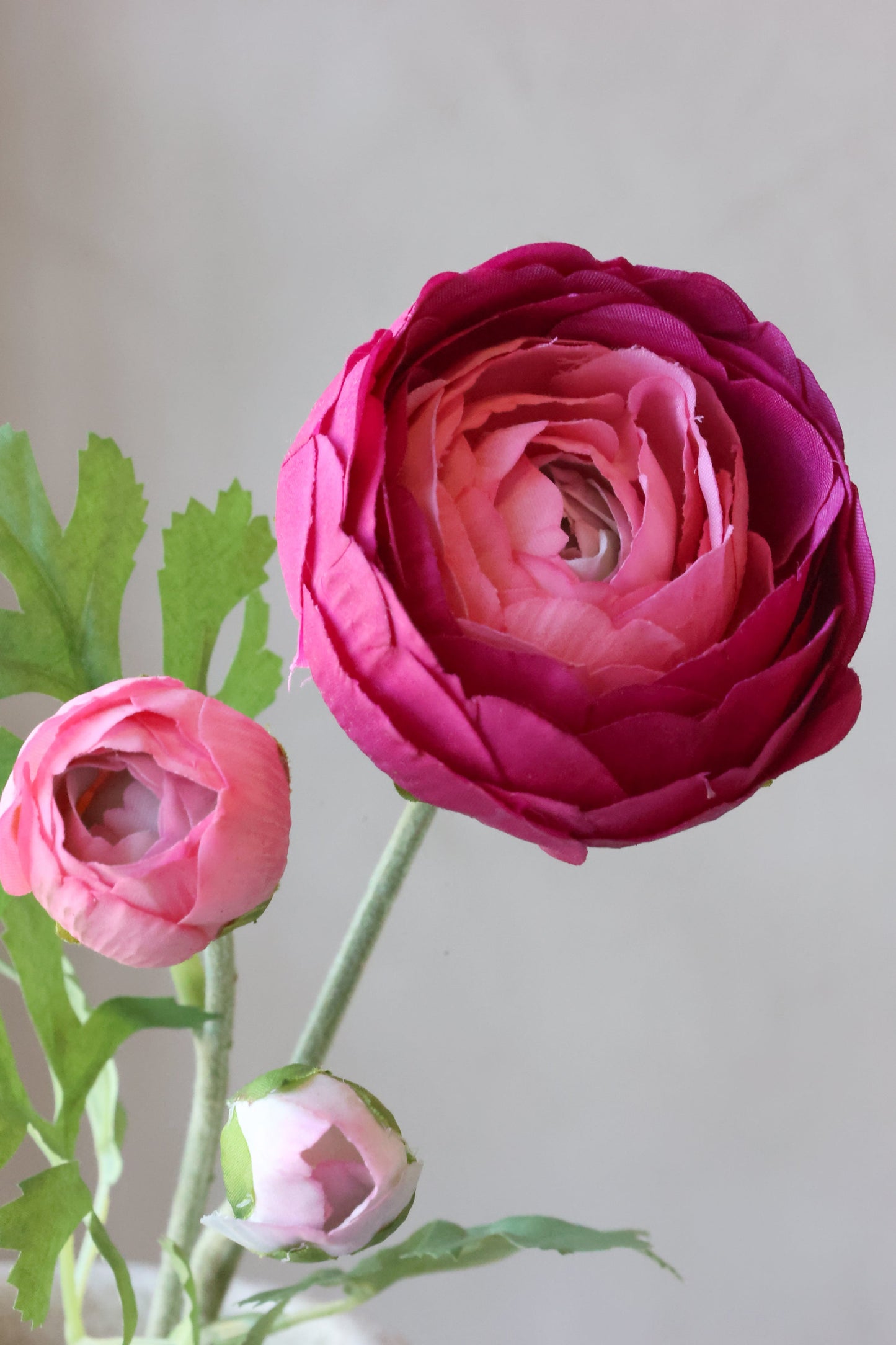 Fleur Ranunkel Silk Touch – Pink kunstig blomst