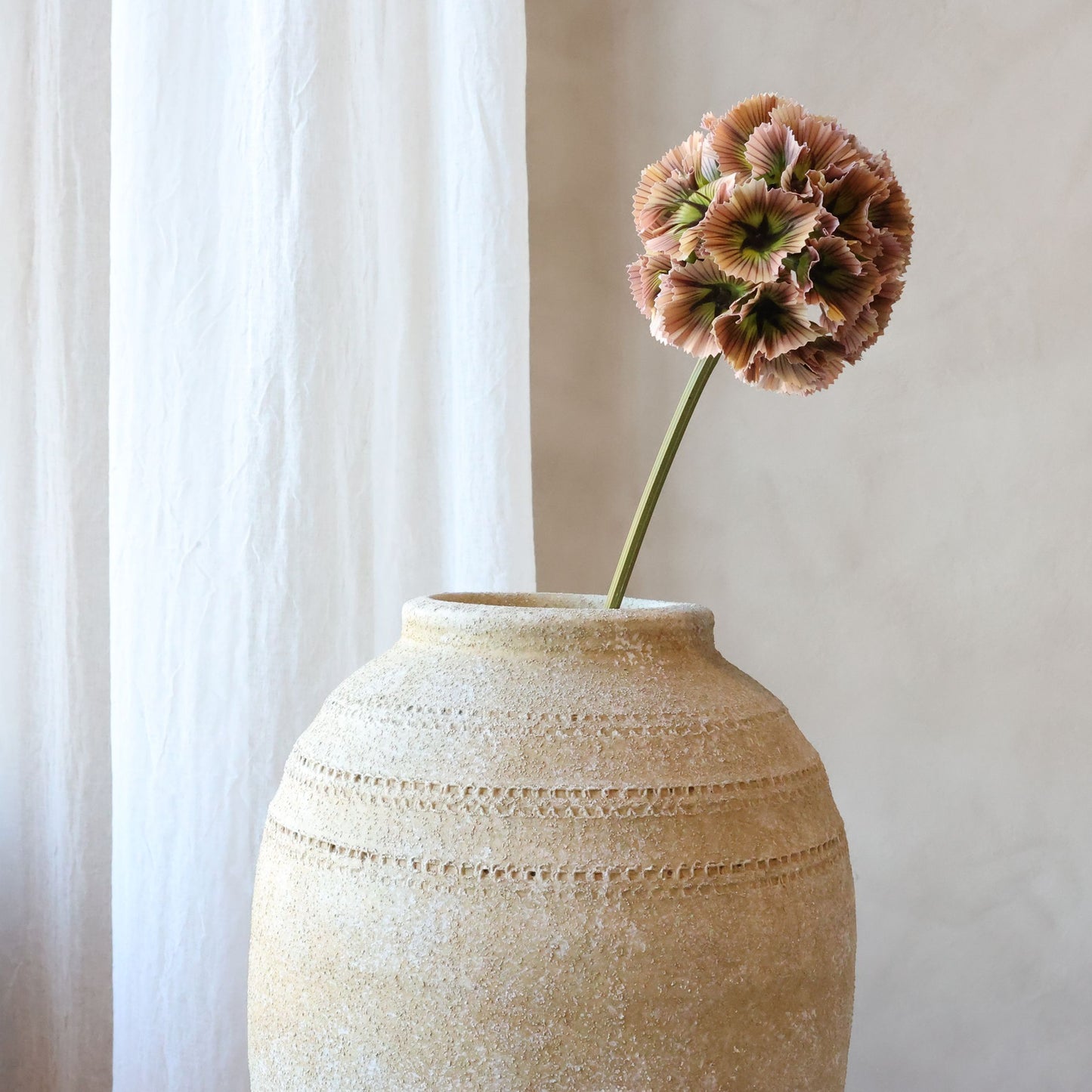 Fleur Stjerneskabiose Dusty Rose – Kunstig Blomst 55 cm