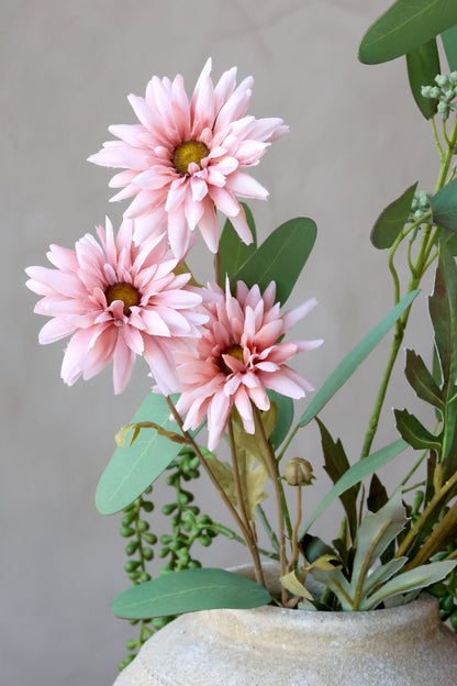 Fleur Krysantemum Rosa – Kunstig Blomst 60 cm