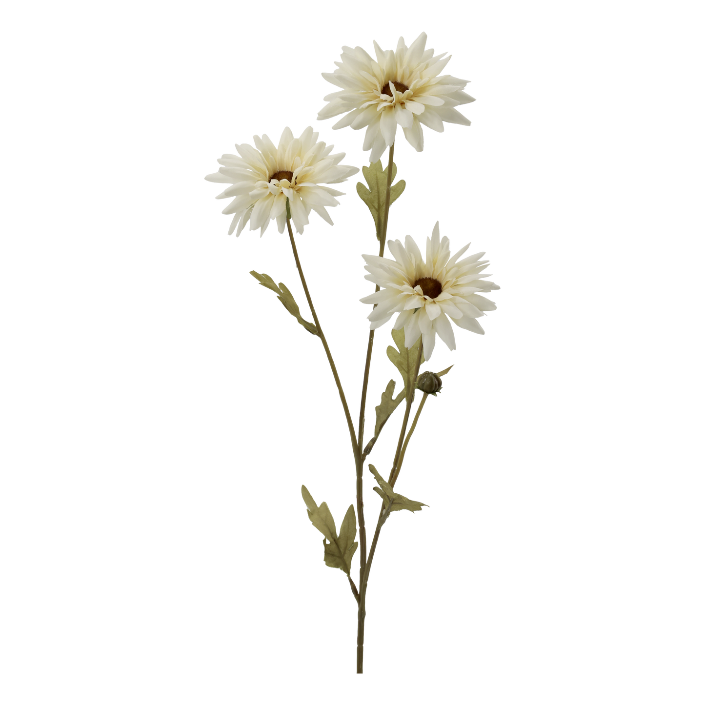 Fleur Krysantemum Creme – Kunstig Blomst 60 cm