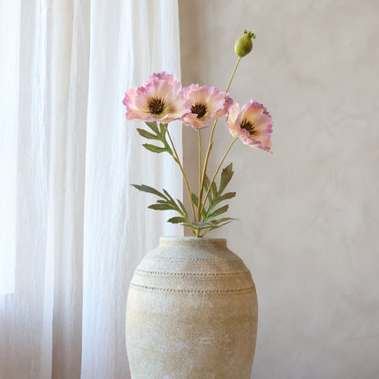 Fleur Valmue Rosa – Kunstig Valmueblomst 69 cm