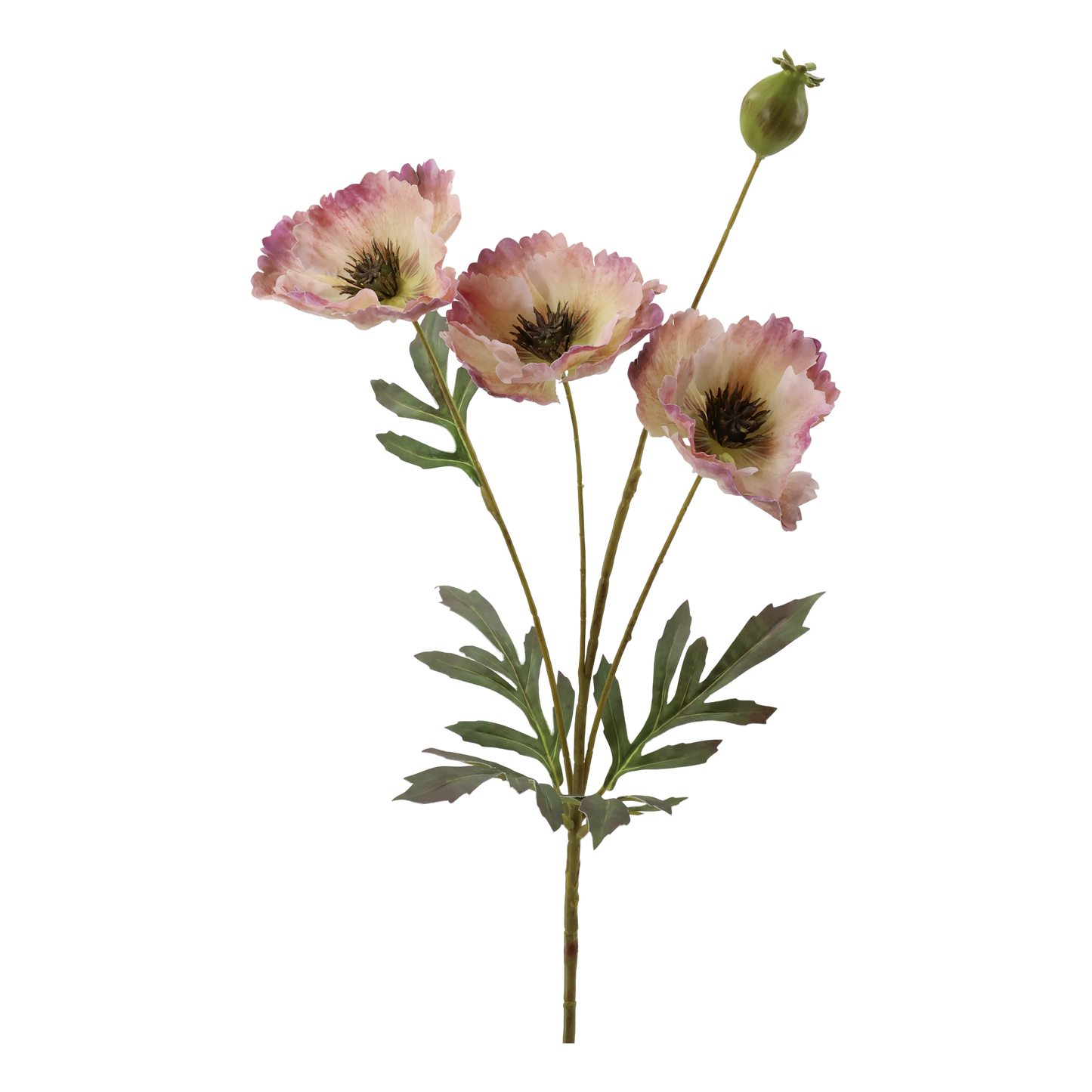 Fleur Valmue Rosa – Kunstig Valmueblomst 69 cm