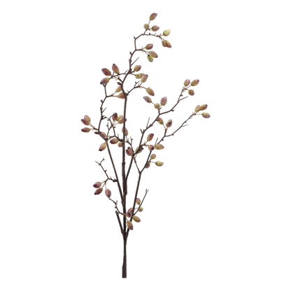 Fleur Gren med Bær Dusty Rose – Kunstig Gren 96 cm