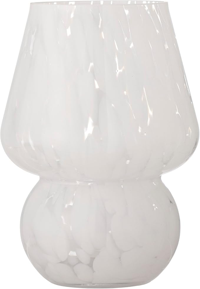 Bloomingville Halim Glasvase Hvid 18,5 cm