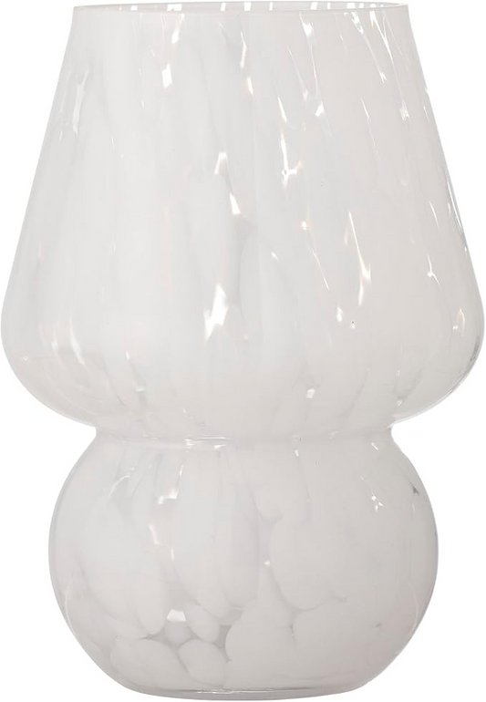Bloomingville Halim Glasvase Hvid 18,5 cm