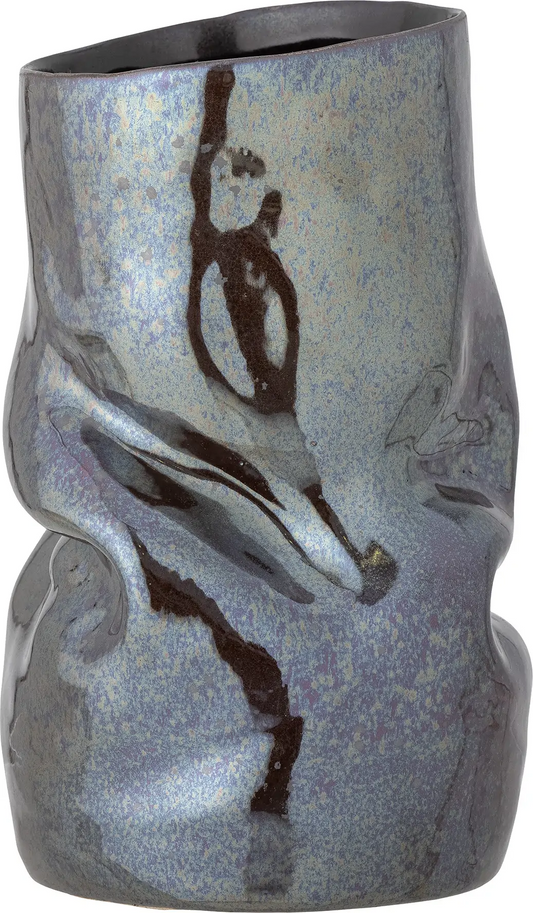 Bloomingville Apio Vase i Sort Stentøj 22,5 cm