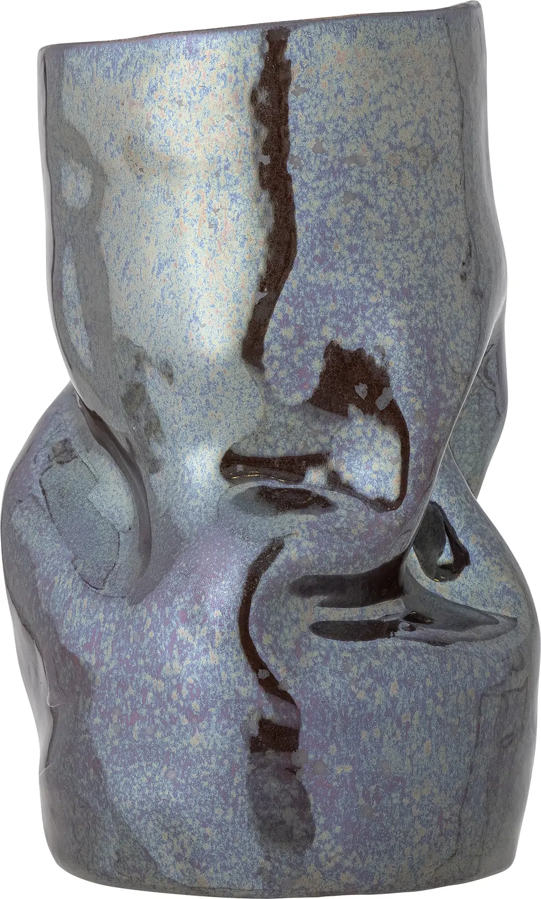 Bloomingville Apio Vase i Sort Stentøj 22,5 cm