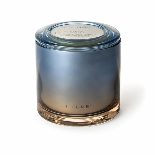 ILLUME Citrus Crush Duftlys i Glas 590 g Blå