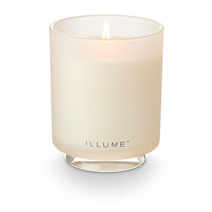 ILLUME Driftwood Box Duftlys i Glas 285 g Hvid
