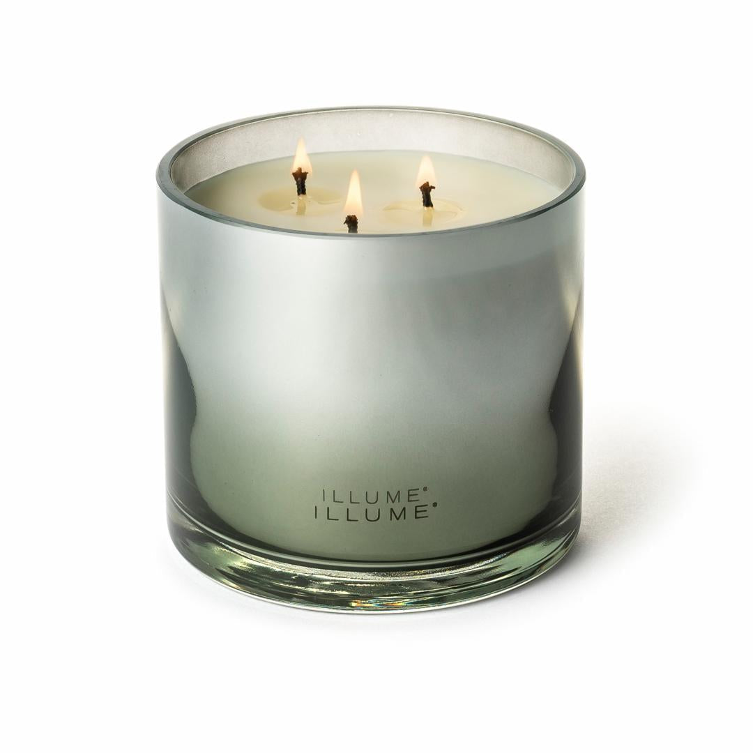 ILLUME Fresh Sea Salt Duftlys i Glas Blå 590 g