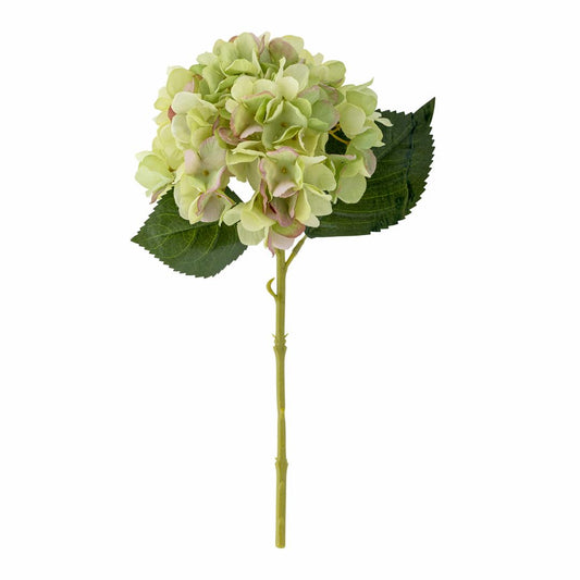 Bloomingville Kunstig Hortensia Stilk Rosa/Grøn 36 cm