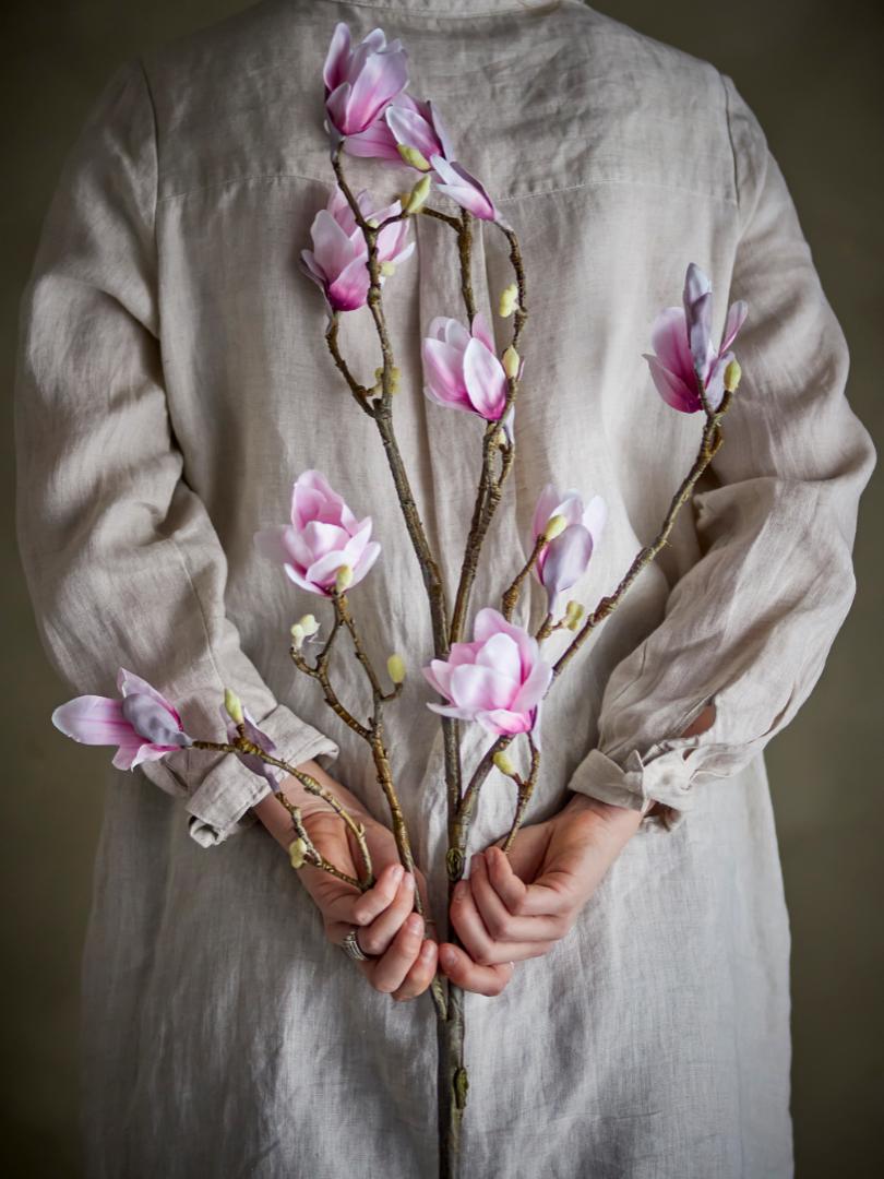 Bloomingville Kunstig Magnolia Gren Rosa 125 cm