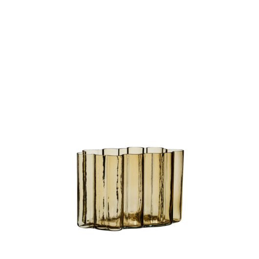 Umber Vase Amber – Slank mundblæst glasvase