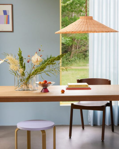 Umber Vase i klart mundblæst glas – 30 cm